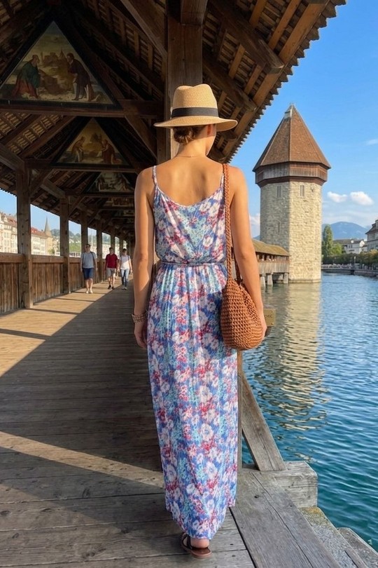 Robes longues Femme Bleu royal Ki & Love  KL110-306# Efashion Paris