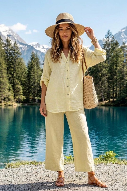 Chemises Femme Beige Ki & Love  SJ5310 Efashion Paris
