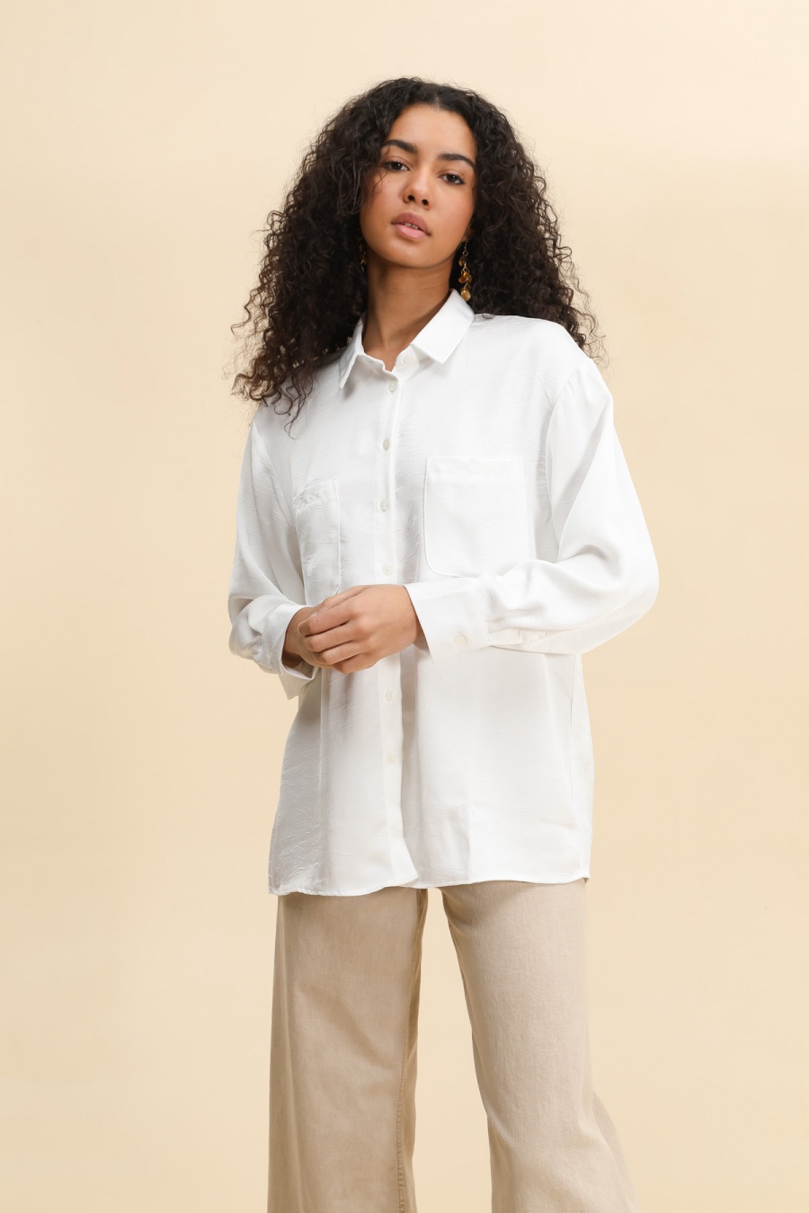 Shirts Women White Ki & Love  KL338 #c Efashion Paris