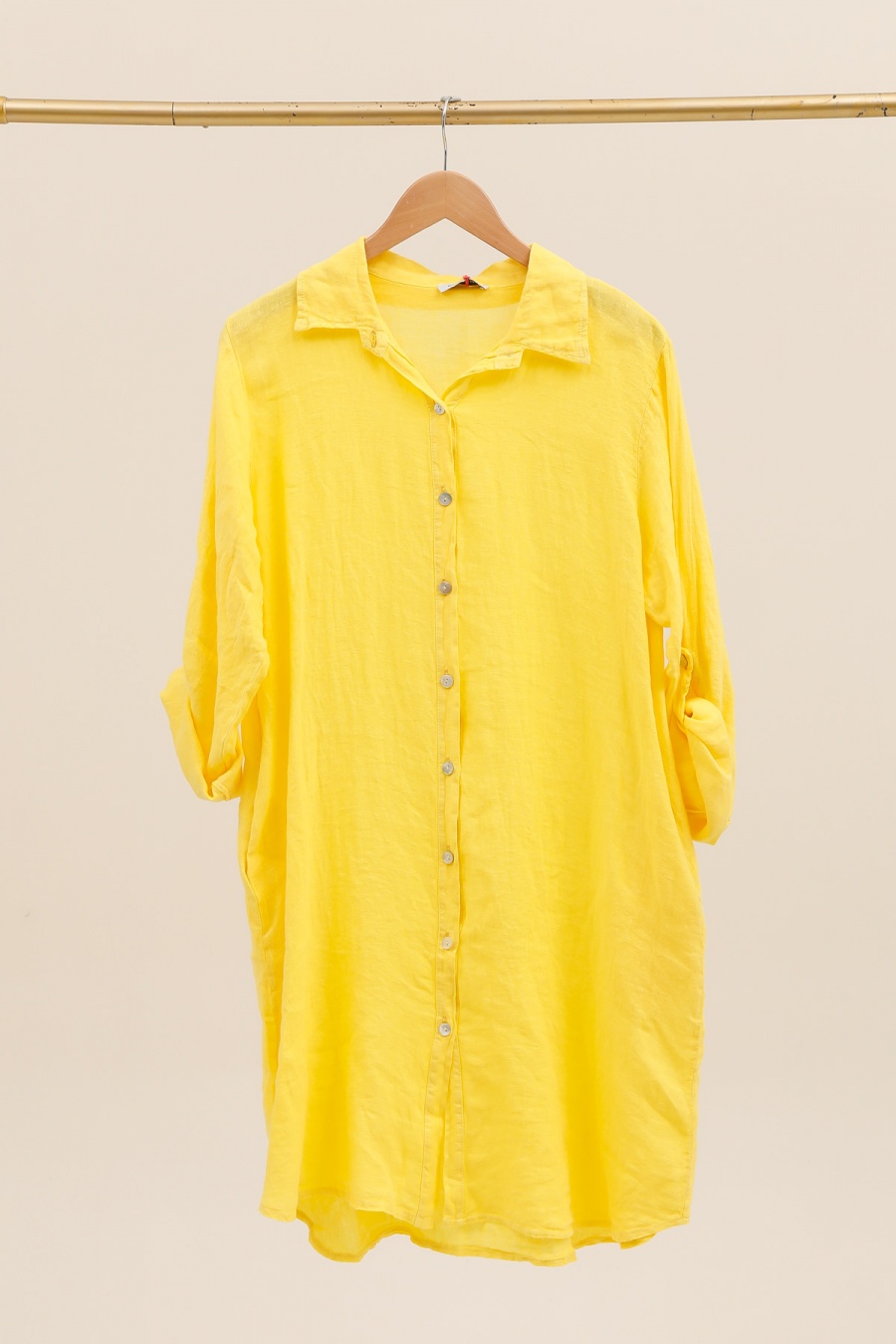 Robes mi-longues Femme Jaune Ki & Love  XL5448 #c Efashion Paris
