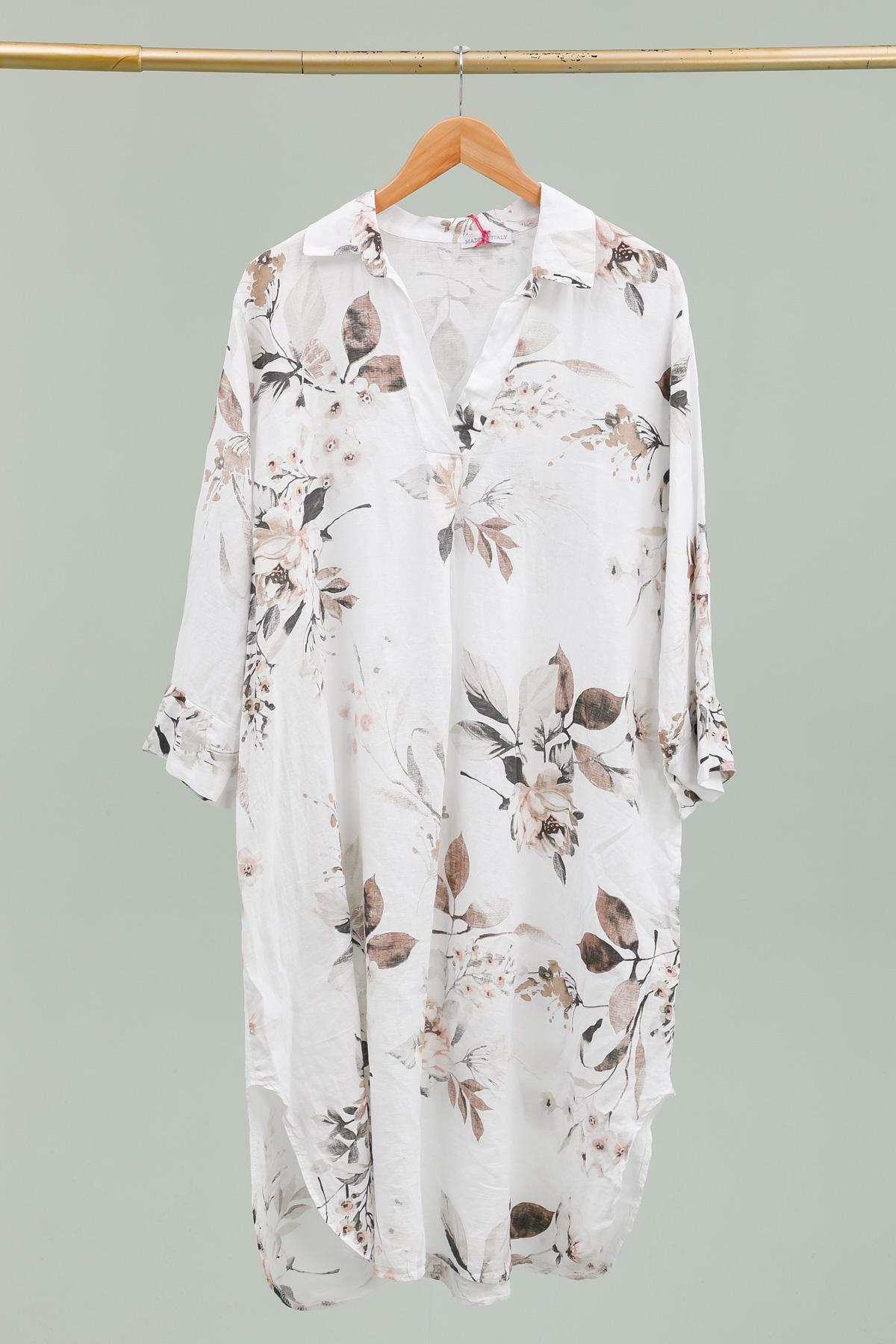 Vestidos a media pierna Mujer White Ki & Love  GL00849 #c Efashion Paris