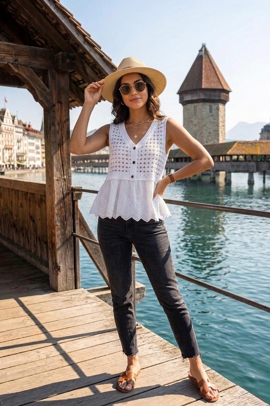 Tops Femme Beige Ki & Love  A123 #c Efashion Paris