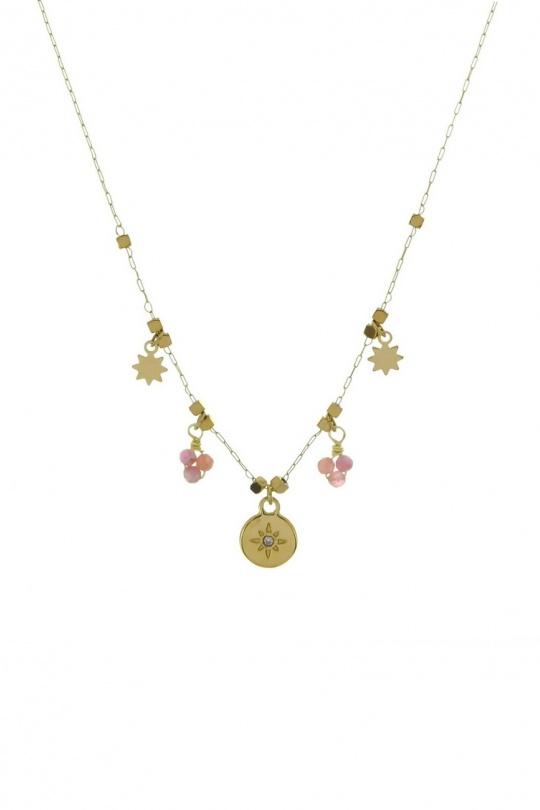 Collares Complementos Pink LILY CONTI A0285N-COLLIER-ACIER INOXYDABLE Efashion Paris