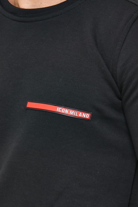 Pulls Homme Noir VENTIUNO SWEAT ICON MILANO CODE 647  Efashion Paris