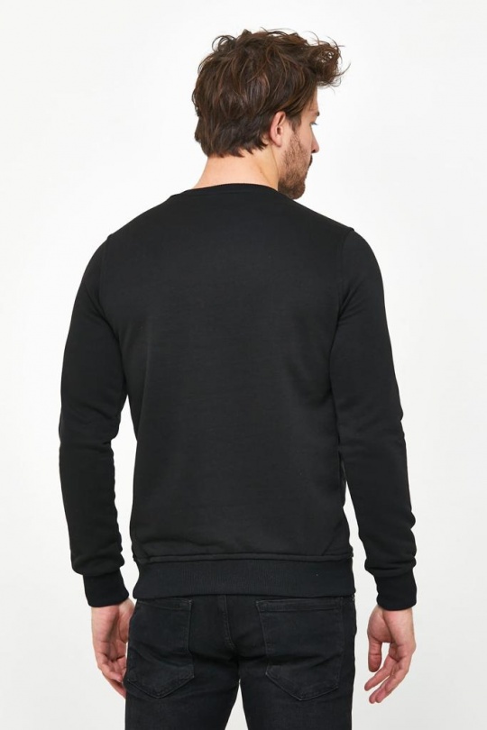 Pulls Homme Noir VENTIUNO SWEAT ICON MILANO CODE 647  Efashion Paris