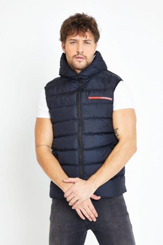 Chaquetas de plumón Hombre Black VENTIUNO DOUDOUNE ICONE GILET CODE 6001 Efashion Paris