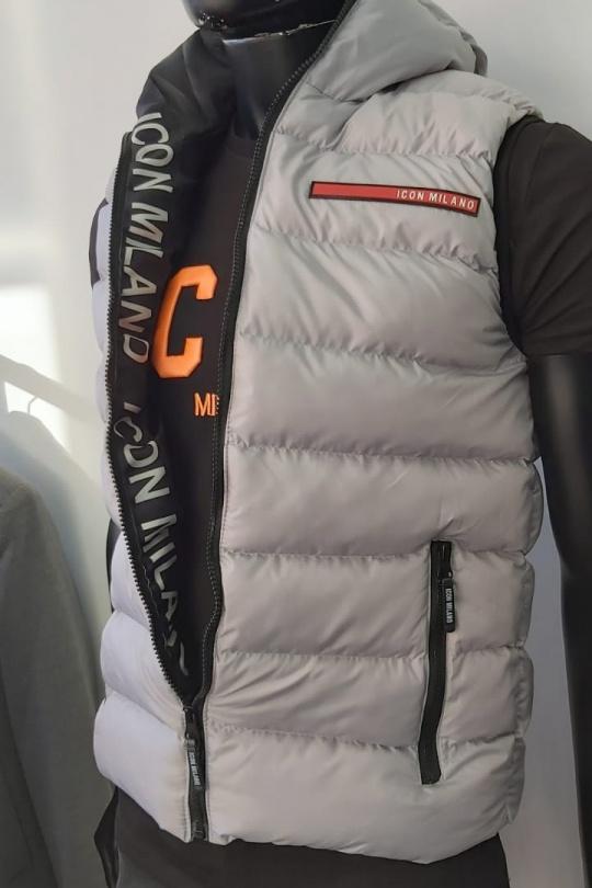 Chaquetas de plumón Hombre Black VENTIUNO DOUDOUNE ICONE GILET CODE 6001 Efashion Paris