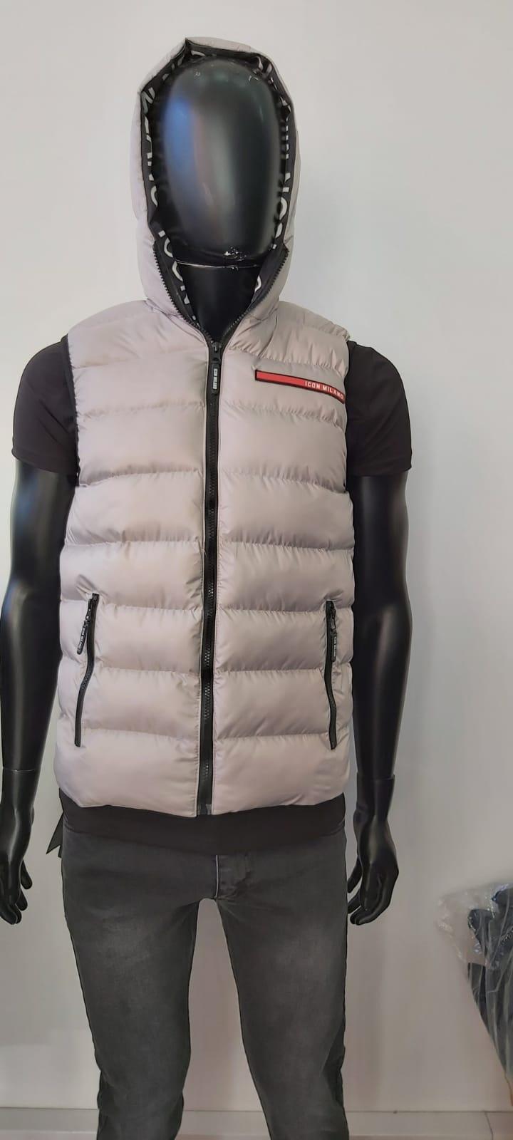Doudounes Homme Gris VENTIUNO DOUDOUNE ICONE GILET CODE 6001 #c Efashion Paris