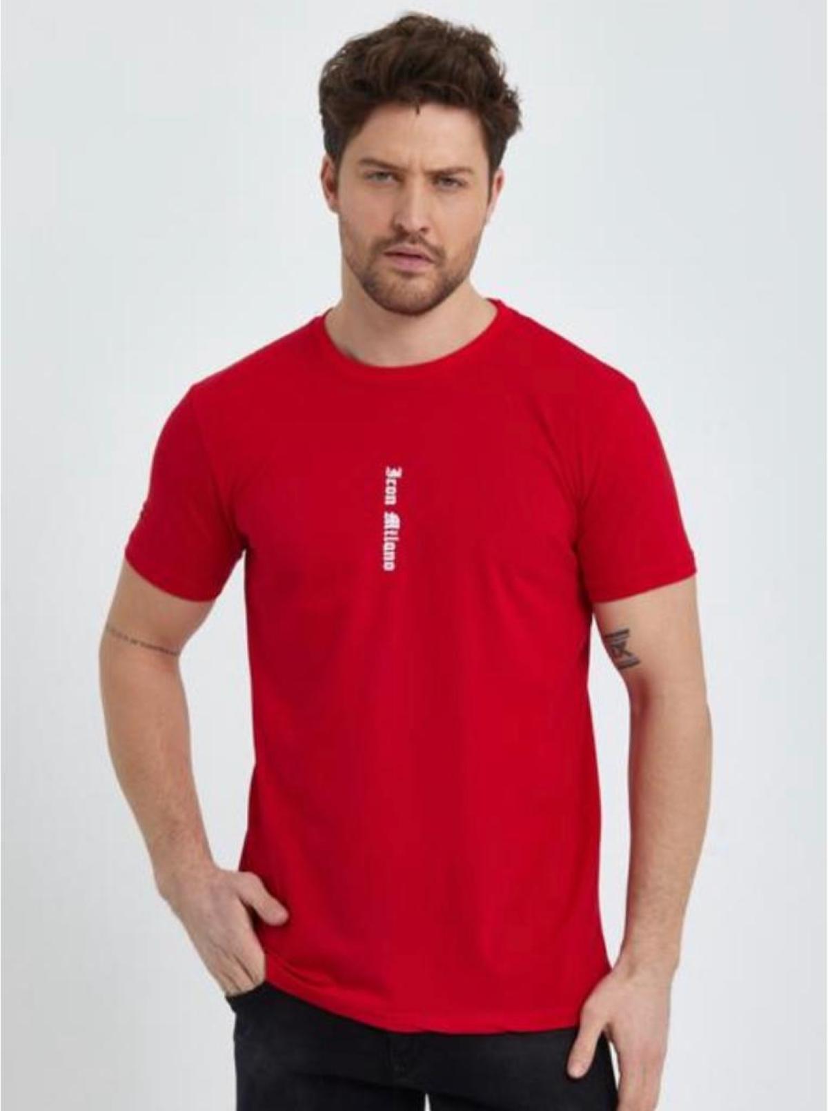 T-shirt Uomo Red VENTIUNO T -SHIRT ICON MILANO CODE 726 #c Efashion Paris