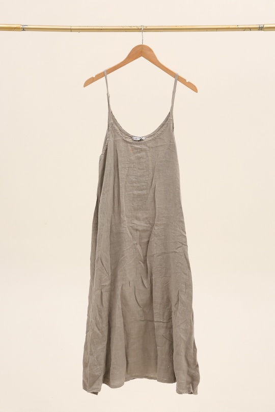 Robes longues Femme Taupe LA MAISON DES FIBRES NATURELLES 26252 Efashion Paris