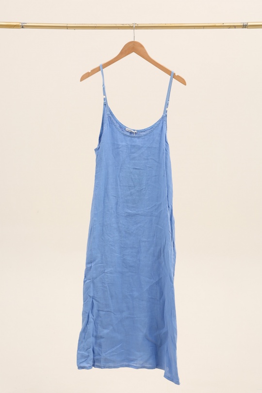 Robes longues Femme Bleu azur LA MAISON DES FIBRES NATURELLES 26252 Efashion Paris