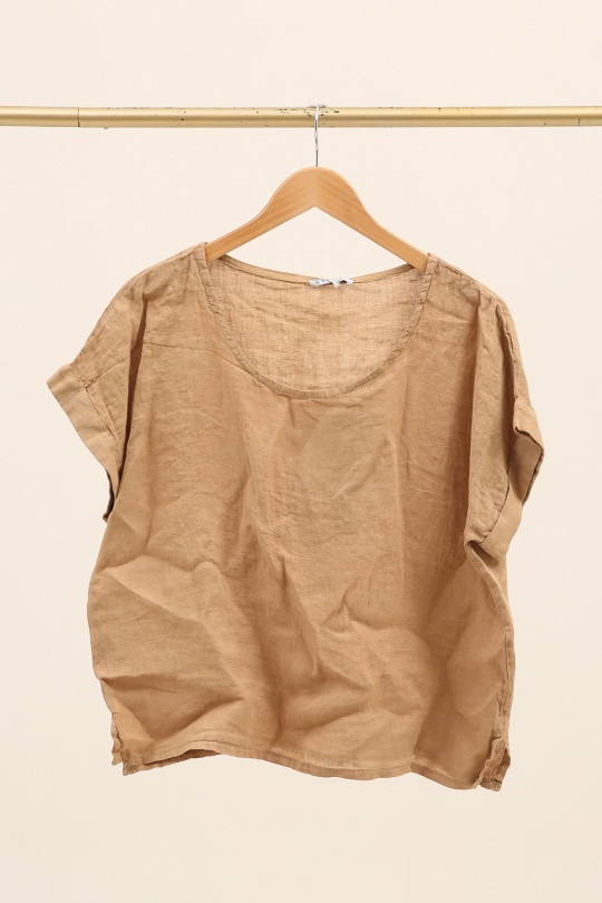 Tops Femme Camel LA MAISON DES FIBRES NATURELLES 23100 Efashion Paris