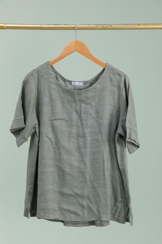 T-shirts Femme Kaki LA MAISON DES FIBRES NATURELLES 859078 Efashion Paris
