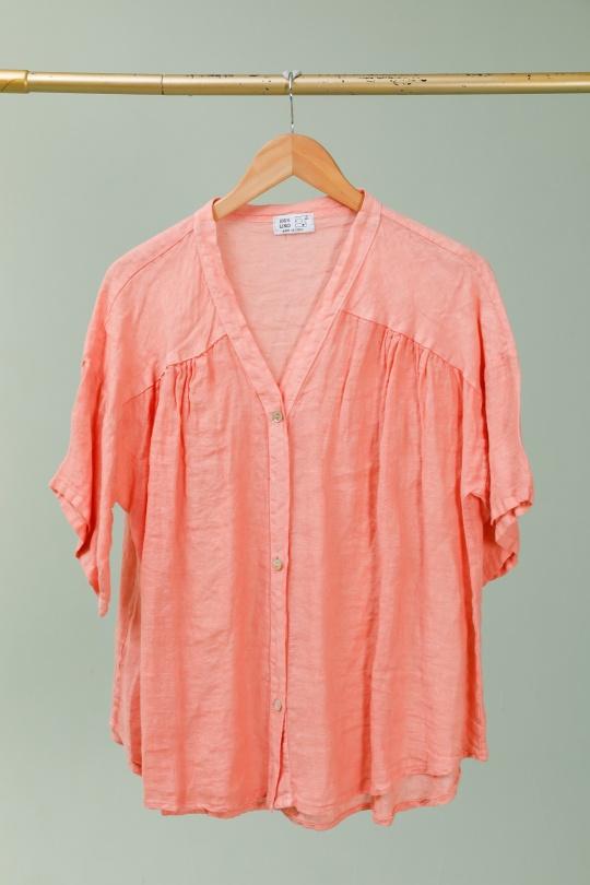 Camisas Mujer Salmon LA MAISON DES FIBRES NATURELLES 8008 Efashion Paris