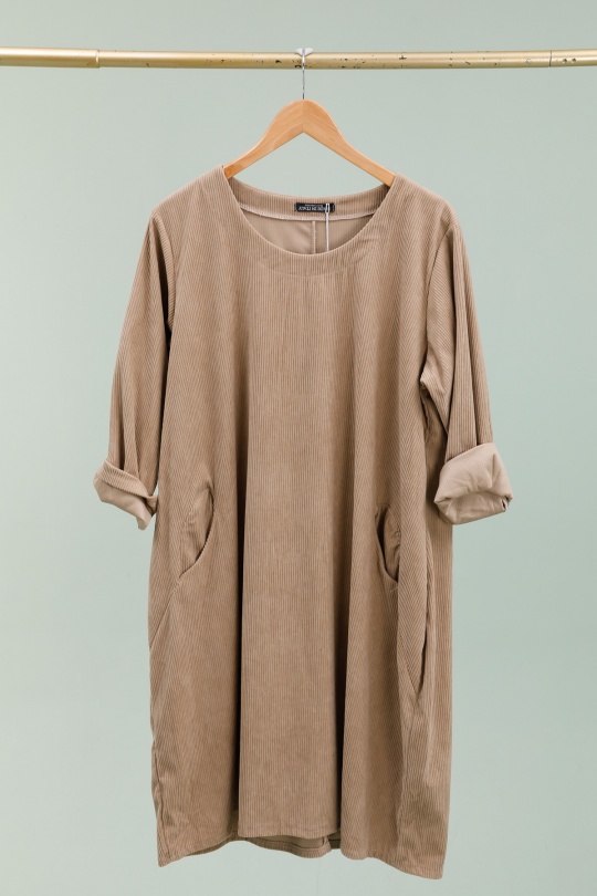 Robes mi-longues Femme Camel LA MAISON DES FIBRES NATURELLES 8745 Efashion Paris