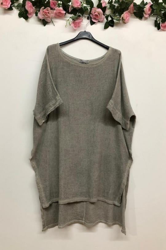 Robes courtes Femme Beige LA MAISON DES FIBRES NATURELLES 8394  Efashion Paris