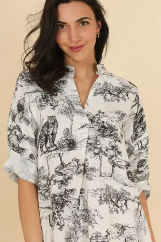 Robes longues Femme Camel LA MAISON DES FIBRES NATURELLES 829340 ROBE EN LIN TOILE DE JOUY Efashion Paris