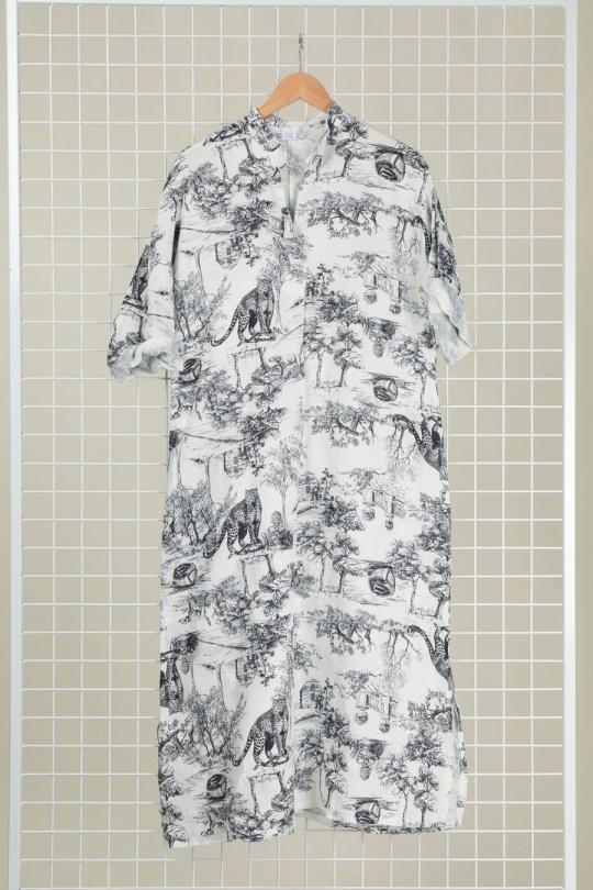 Robes longues Femme Camel LA MAISON DES FIBRES NATURELLES 829340 ROBE EN LIN TOILE DE JOUY Efashion Paris