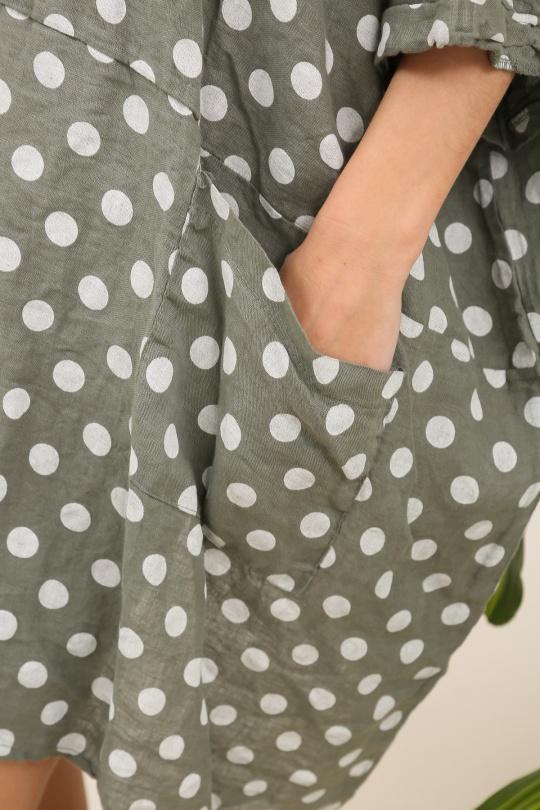 Robes courtes Femme Kaki LA MAISON DES FIBRES NATURELLES 10624 Efashion Paris