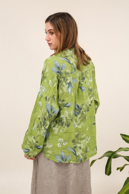 Chemises Femme Vert pomme LA MAISON DES FIBRES NATURELLES 20984 Efashion Paris