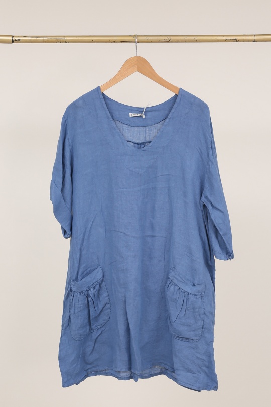 Tuniques Femme Beige LA MAISON DES FIBRES NATURELLES 10489 TUNIQUE EN LIN Efashion Paris