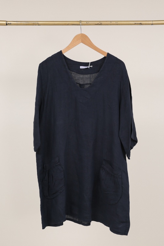 Tuniques Femme Beige LA MAISON DES FIBRES NATURELLES 10489 TUNIQUE EN LIN Efashion Paris