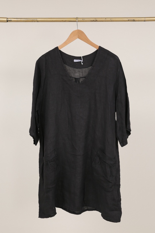 Tuniques Femme Beige LA MAISON DES FIBRES NATURELLES 10489 TUNIQUE EN LIN Efashion Paris