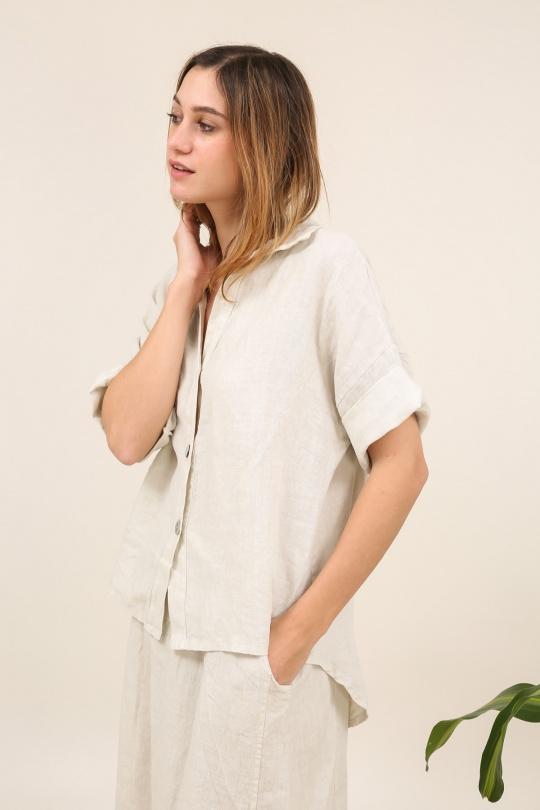 Chemises Femme Beige LA MAISON DES FIBRES NATURELLES 83737 Efashion Paris