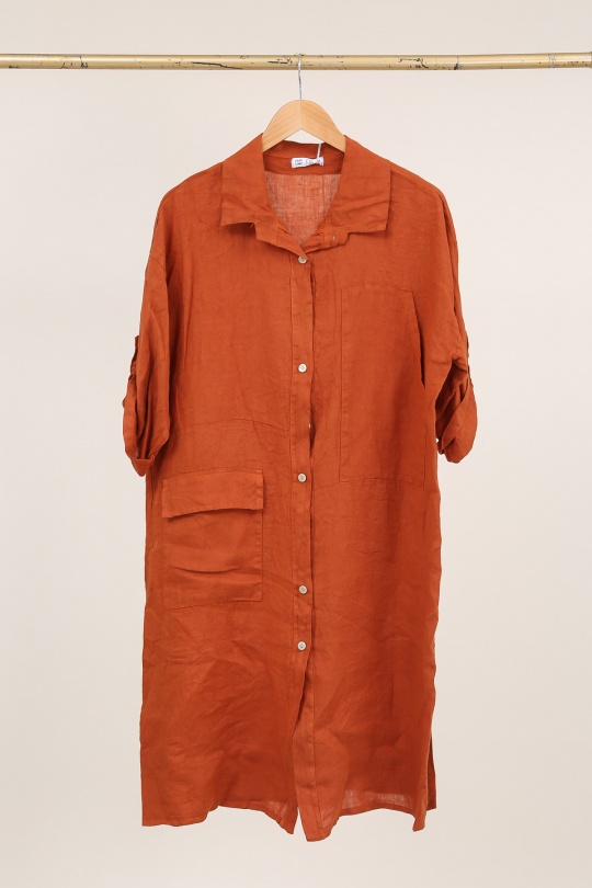 Robes longues Femme Bleu azur LA MAISON DES FIBRES NATURELLES 26360 Efashion Paris