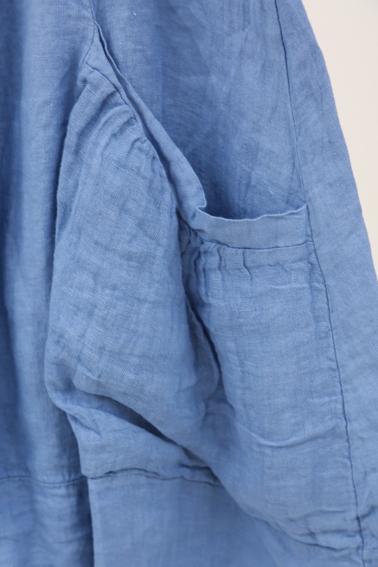 Robes mi-longues Femme Fuschia LA MAISON DES FIBRES NATURELLES 10198 ROBE EN LIN Efashion Paris