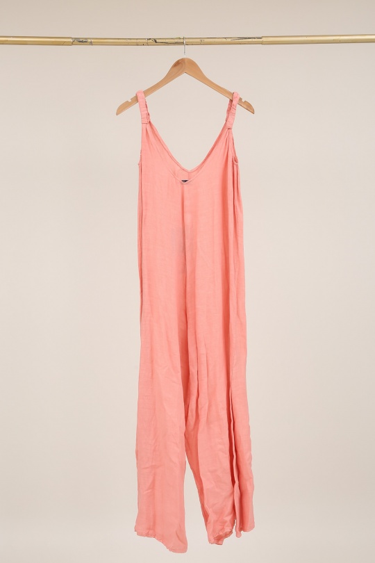 Combinaisons Femme Bleu canard LA MAISON DES FIBRES NATURELLES 704 COMBINAISON LIN UNI Efashion Paris