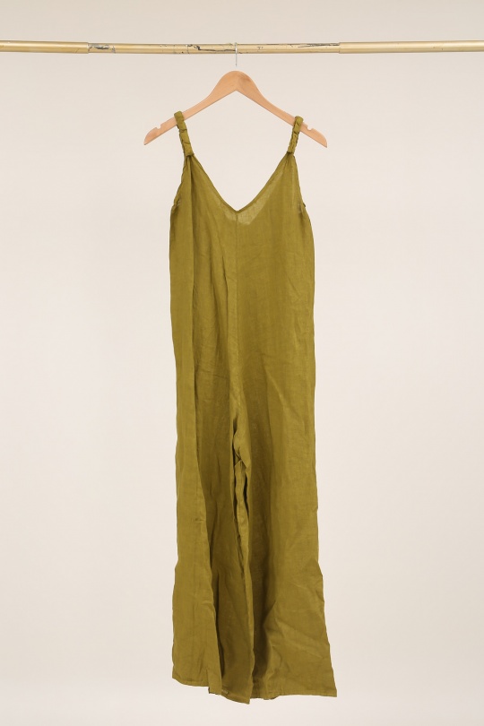 Combinaisons Femme Bleu canard LA MAISON DES FIBRES NATURELLES 704 COMBINAISON LIN UNI Efashion Paris