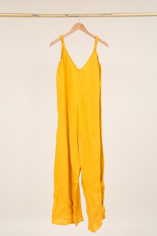 Combinaisons Femme Bleu canard LA MAISON DES FIBRES NATURELLES 704 COMBINAISON LIN UNI Efashion Paris