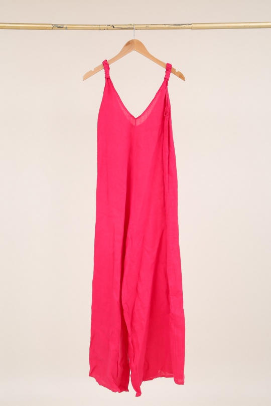 Combinaisons Femme Bleu canard LA MAISON DES FIBRES NATURELLES 704 COMBINAISON LIN UNI Efashion Paris