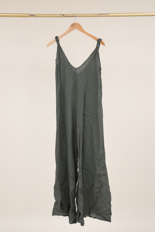 Combinaisons Femme Bleu canard LA MAISON DES FIBRES NATURELLES 704 COMBINAISON LIN UNI Efashion Paris