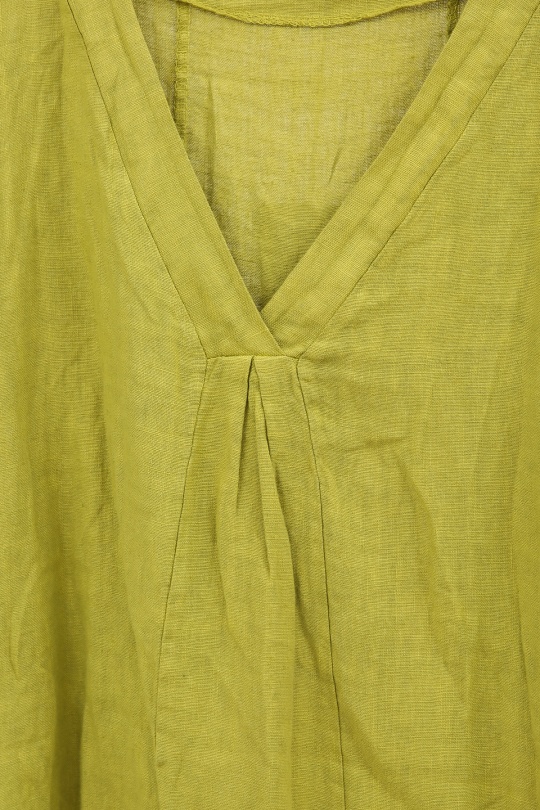 Robes mi-longues Femme Beige LA MAISON DES FIBRES NATURELLES 2961 ROBE EN LIN À PINCES Efashion Paris