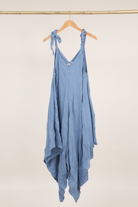 Combinaisons Femme Gris anthracite LA MAISON DES FIBRES NATURELLES 70644 COMBINAISON EN LIN Efashion Paris