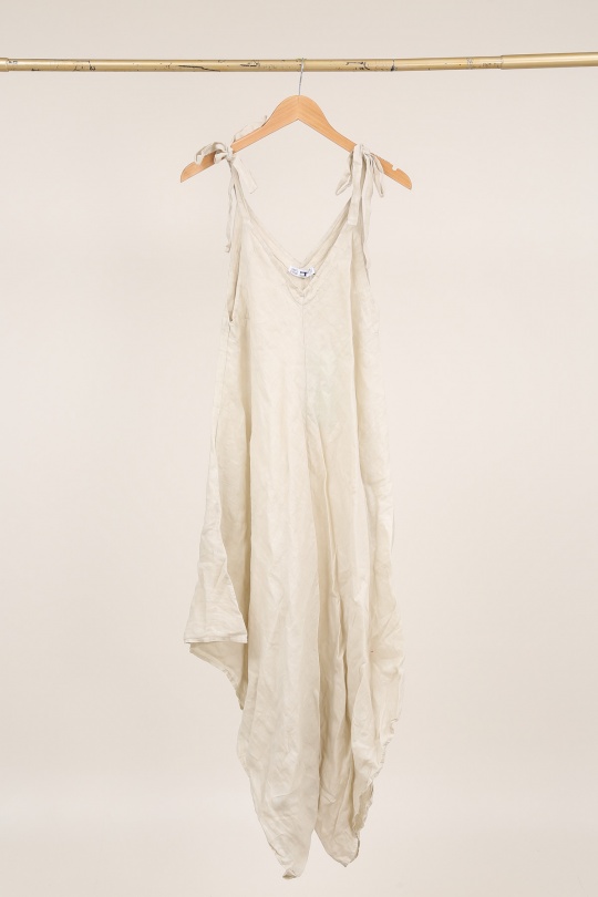 Combinaisons Femme Gris anthracite LA MAISON DES FIBRES NATURELLES 70644 COMBINAISON EN LIN Efashion Paris