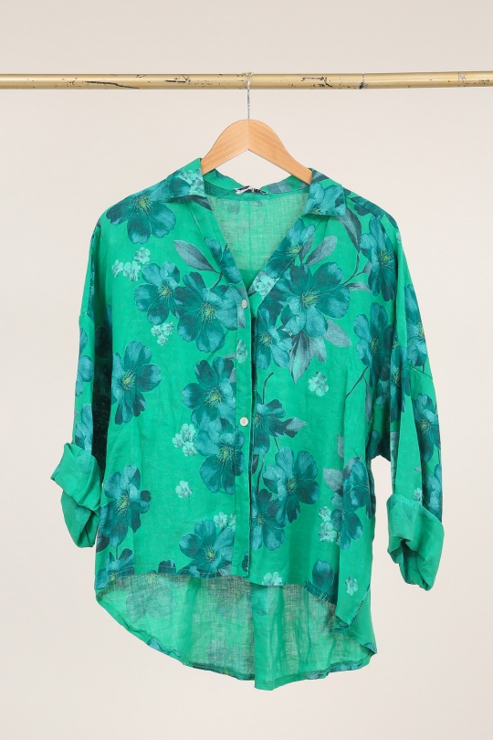 Chemises Femme Vert pomme LA MAISON DES FIBRES NATURELLES 20984 Efashion Paris