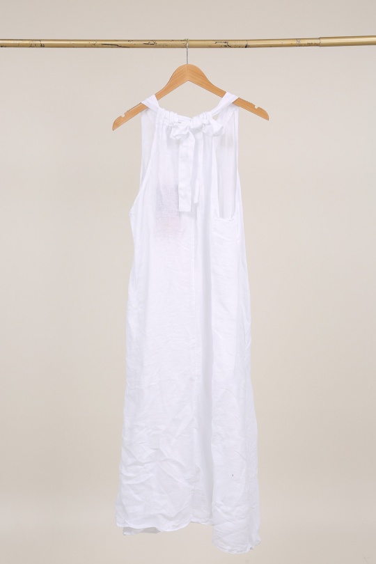 Robes longues Femme Kaki LA MAISON DES FIBRES NATURELLES 26000 ROBE LONGUE EN LIN UNI Efashion Paris