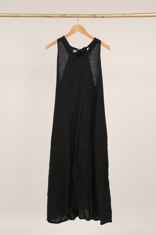 Robes longues Femme Kaki LA MAISON DES FIBRES NATURELLES 26000 ROBE LONGUE EN LIN UNI Efashion Paris