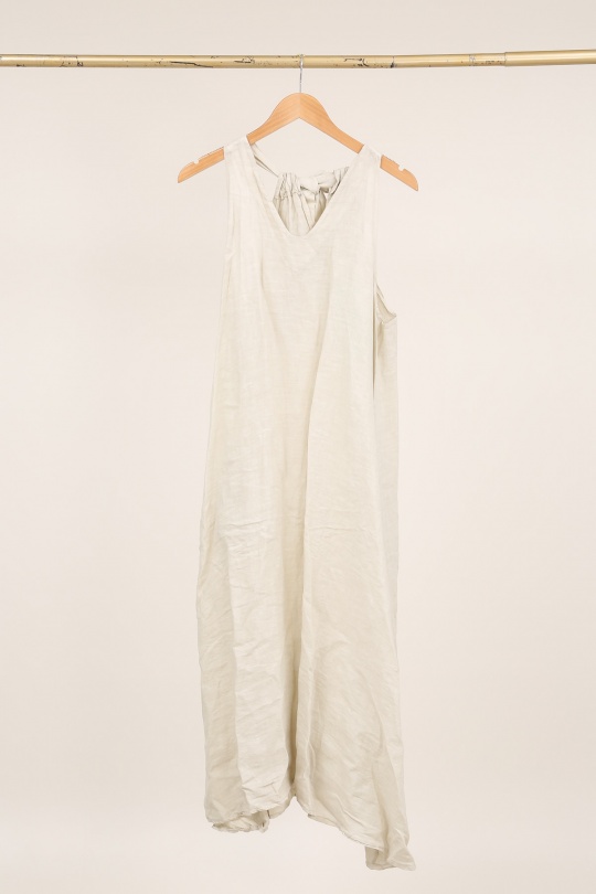 Robes longues Femme Kaki LA MAISON DES FIBRES NATURELLES 26000 ROBE LONGUE EN LIN UNI Efashion Paris