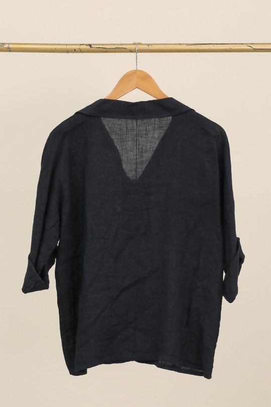 Blouses Femme Céladon LA MAISON DES FIBRES NATURELLES 8137 CHEMISE COL V Efashion Paris