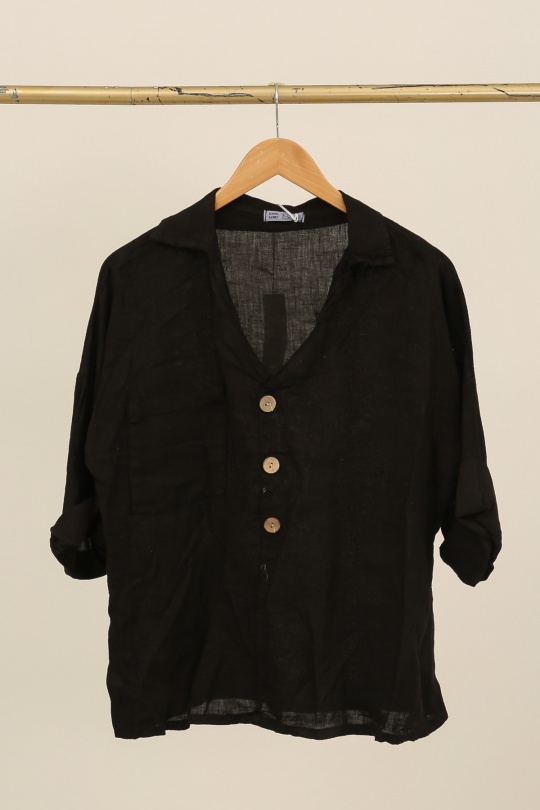 Blouses Femme Céladon LA MAISON DES FIBRES NATURELLES 8137 CHEMISE COL V Efashion Paris