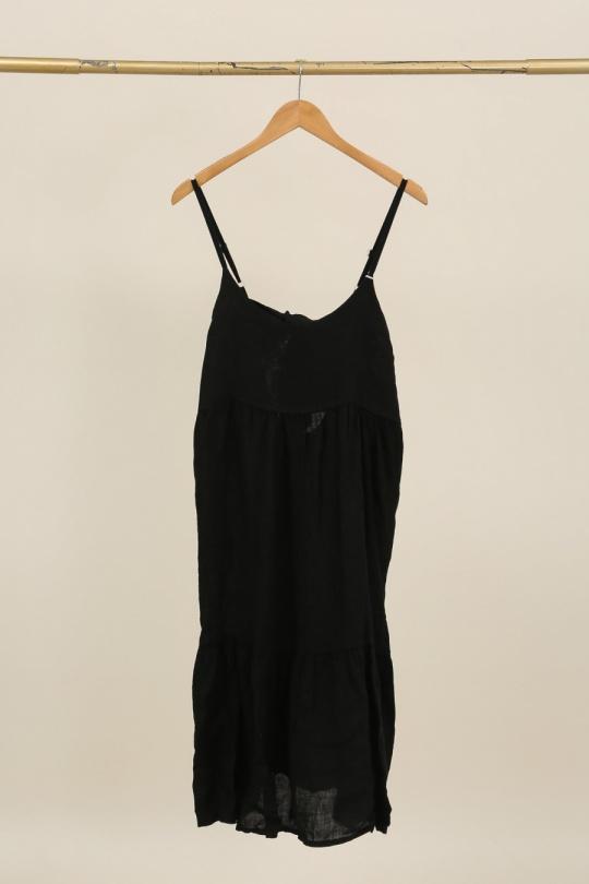 Robes mi-longues Femme Blanc LA MAISON DES FIBRES NATURELLES 27172 ROBE À BRETELLES Efashion Paris