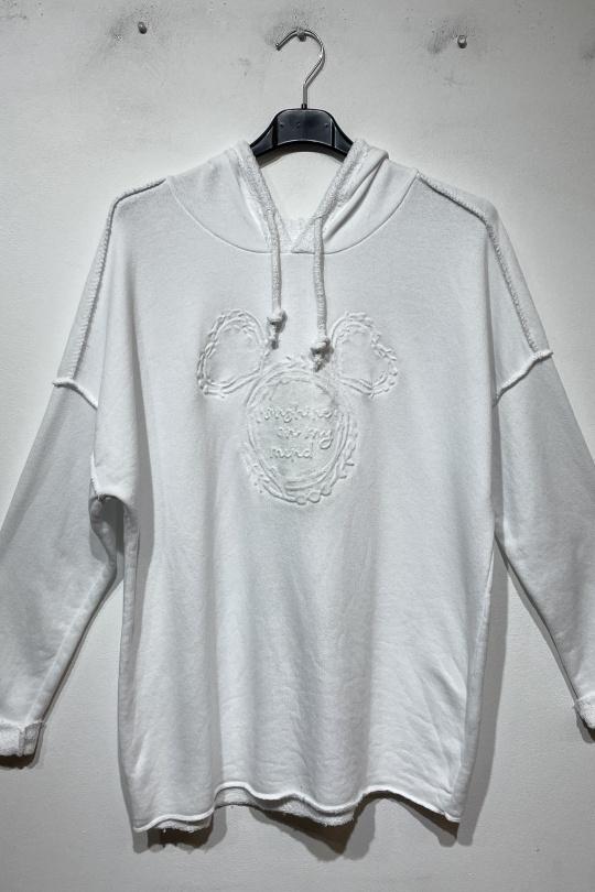 Sweats Femme Rose bonbon LA MAISON DES FIBRES NATURELLES VESTE A CAPUCHE Efashion Paris