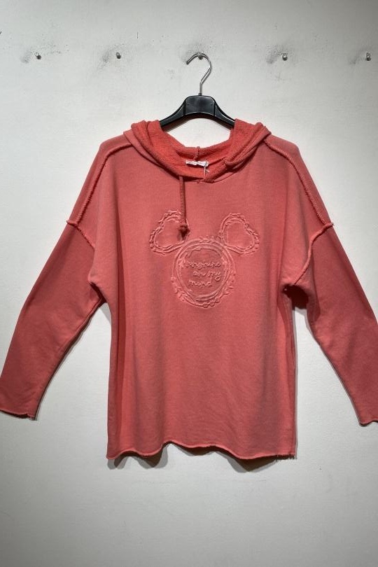 Sweats Femme Rose bonbon LA MAISON DES FIBRES NATURELLES VESTE A CAPUCHE Efashion Paris