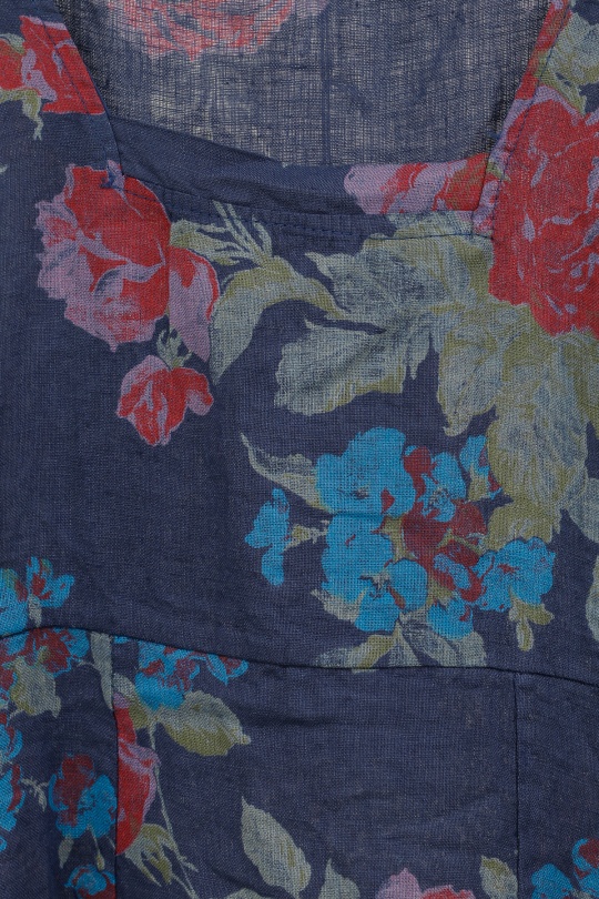 Robes longues Femme Fuschia LA MAISON DES FIBRES NATURELLES 9118 Robe en lin à fleurs sans manches Efashion Paris