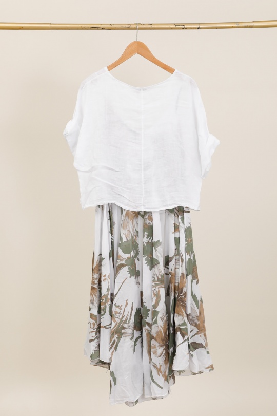 Robes longues Femme Kaki LA MAISON DES FIBRES NATURELLES 11918/6190 ROBE DOUBLE PIÈCE Efashion Paris