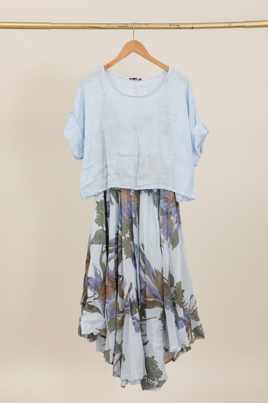 Robes longues Femme Kaki LA MAISON DES FIBRES NATURELLES 11918/6190 ROBE DOUBLE PIÈCE Efashion Paris